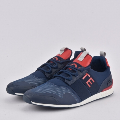 LACOSTE MANERVA ELITE 120 1 CMA NVY/RED TEXTILE/SYNTHETIC