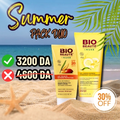 🌿 PACK SOLAIRE & HYDRATATION NUXE BIO BEAUTÉ 🌞 Le duo essentiel pour une peau protégée et sublimée !