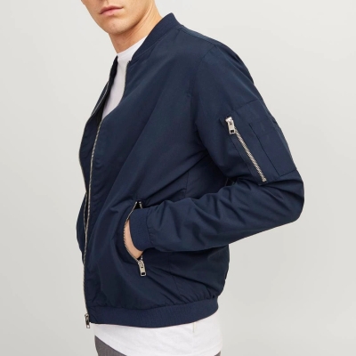 JACK & JONES BLOUSON AVIATEUR POUR HOMME - BLEU NUIT