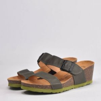 BIRK CUIR VERT
