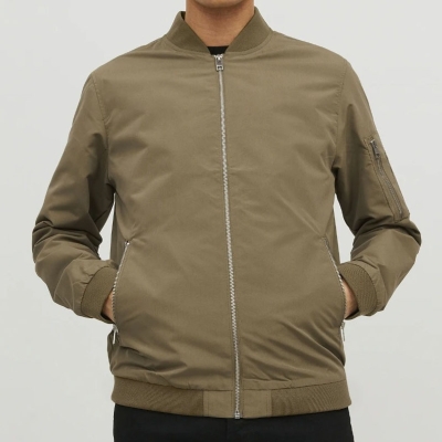JACK & JONES BLOUSON AVIATEUR POUR HOMME - KAKI