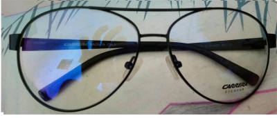 monture carrera métal noire homme