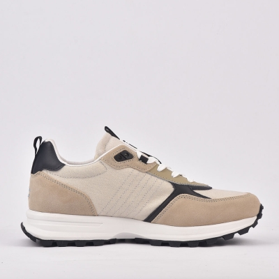 LA MARTINA SCARPA UOMO CAMOSCIO TEX FABRIC BEIGE