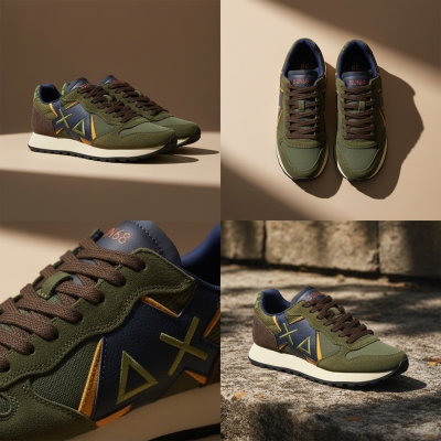 BASKET SUN68 JAKI WINTER 74 MILITARE SCURE