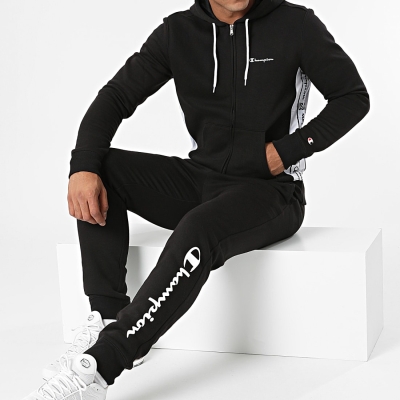 CHAMPION - Hooded Full Zip NBK/NBK/NB