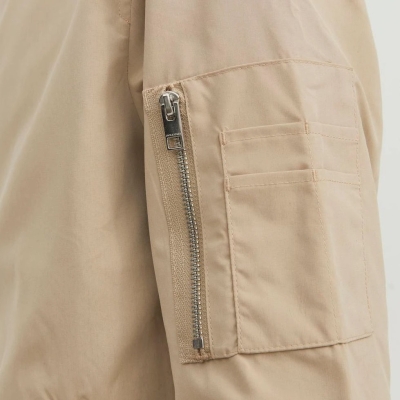 JACK & JONES BLOUSON AVIATEUR POUR HOMME - BEIGE