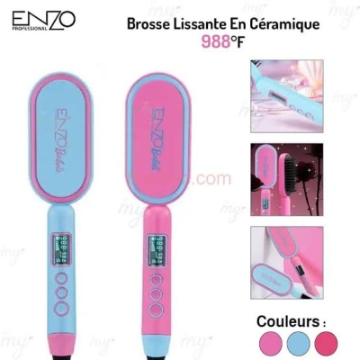 Brosse lissante barbees en-4102B de ENZO🇮🇹PROFESSIONAL