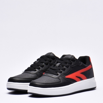 HI TEC VARSITY COURT BLACK RED