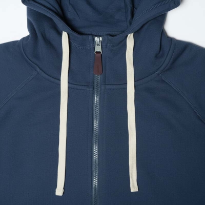 Sweat à capuche zippé homme SALVA BLUE