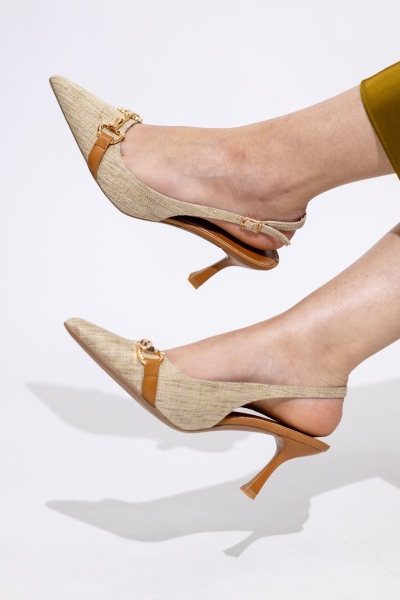Escarpin moda shoes Khaki 1071-112