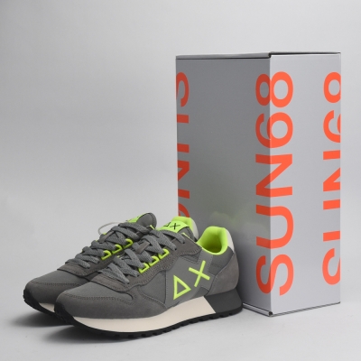 BASKET SUN68 JAKI FLUO 34 GRIGIO MEDIO